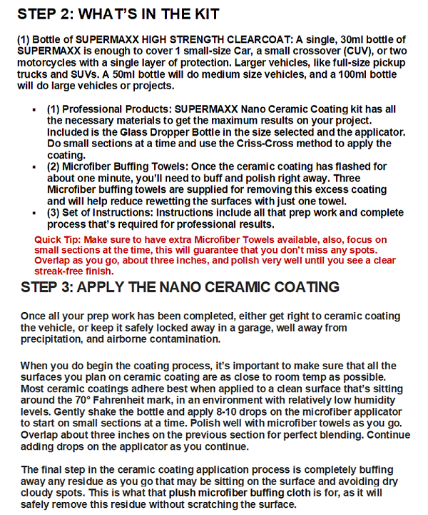 CERAMIC CAR COATING "PROFESSIONAL GRADE" ADVANCED PAINT PROTECTION POLYSILAZANE