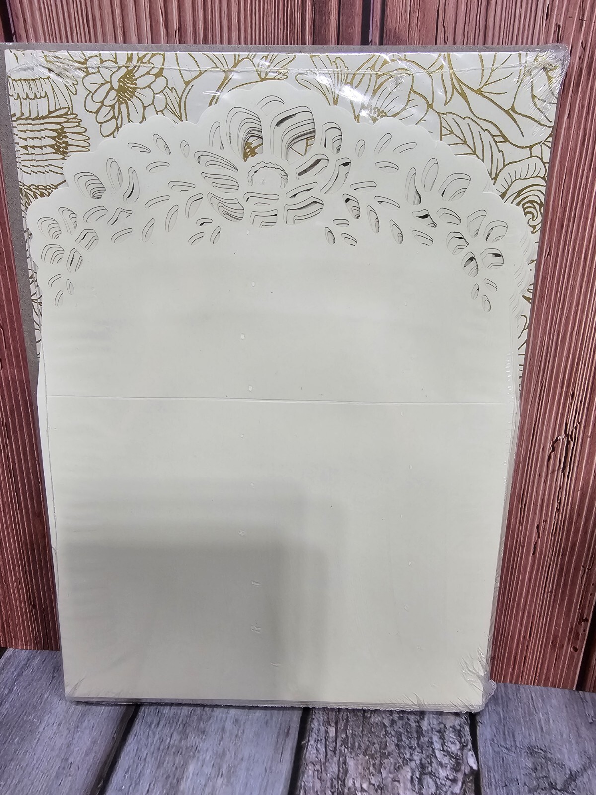 Stampin' Up! NEW IN PKG GOLD FOILED FLOWERS CARDS & ENVELOPES 10 Each