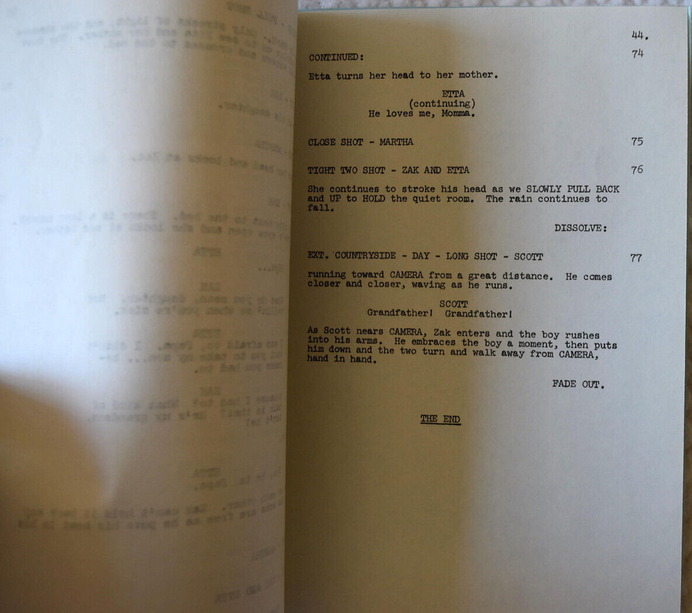 1970 Bonanza "The Love Child" Original First Draft Screenplay Script+Call Sheets