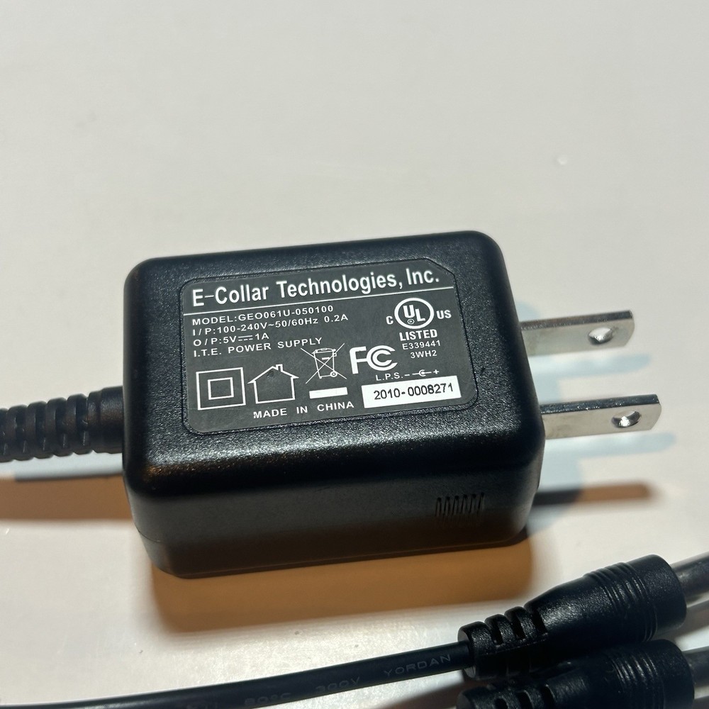 E-Collar Technologies Power Supply Model GEO061U-050100 5V 1A