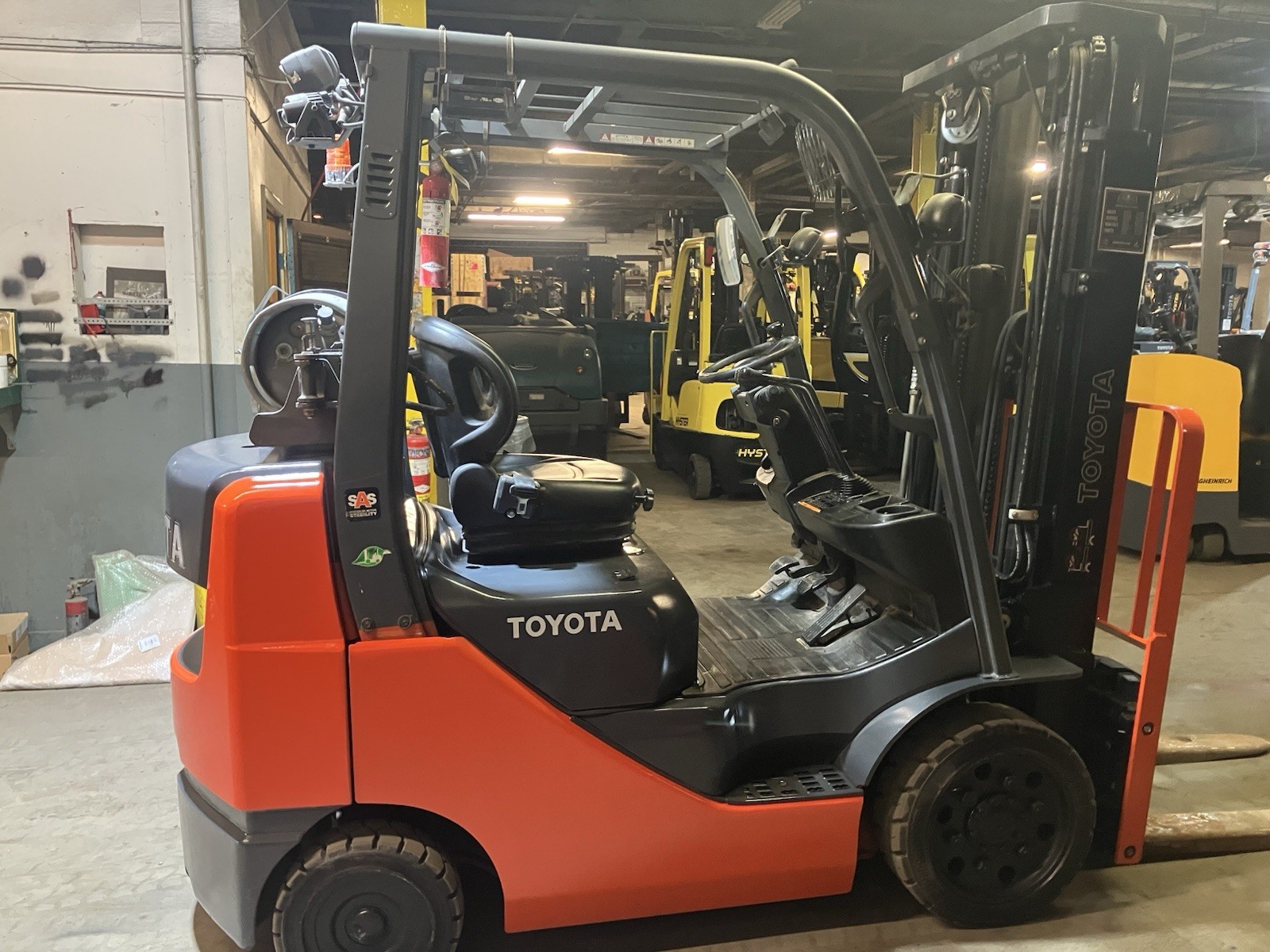 2020 Toyota 5000 LB Forklift With SS and Triple Mast
