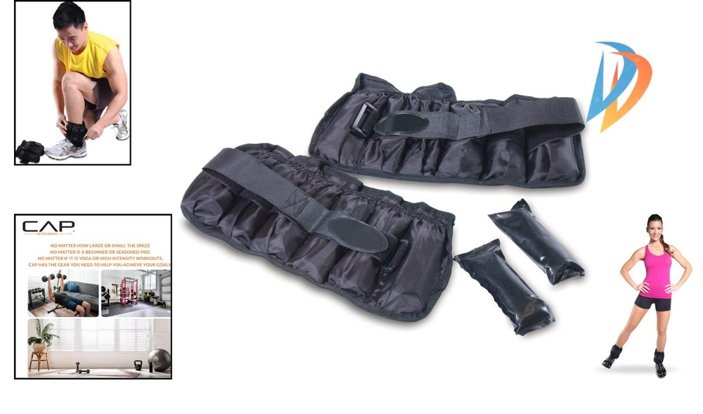 Versatile Adjustable Ankle Weights | 10-20 lb for Strength and Mobility