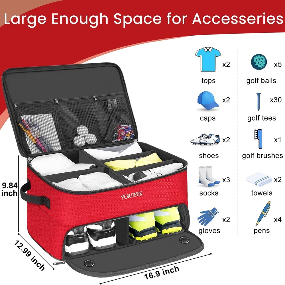 Durable Golf Organizer with Adjustable Compartments - Perfect Gift for Golfers
