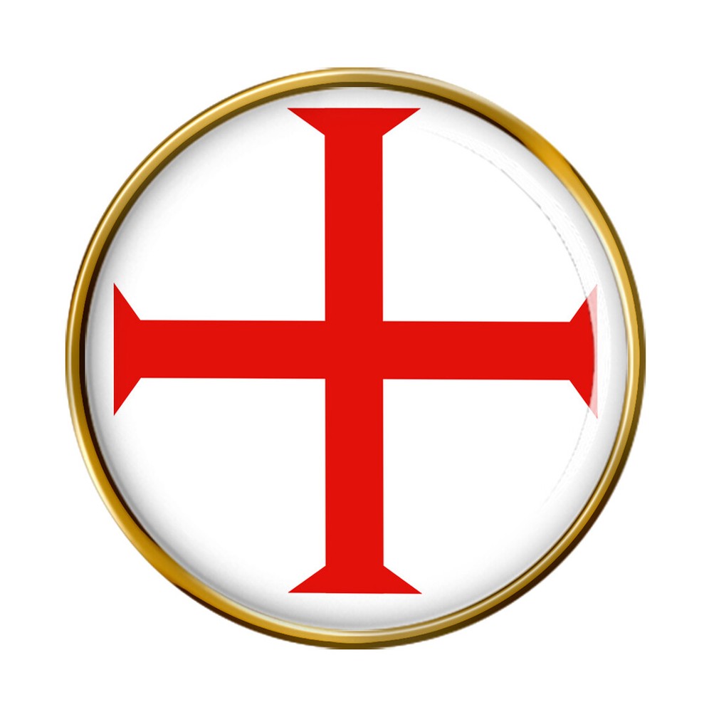 Knights Templar Cross Pin Badge