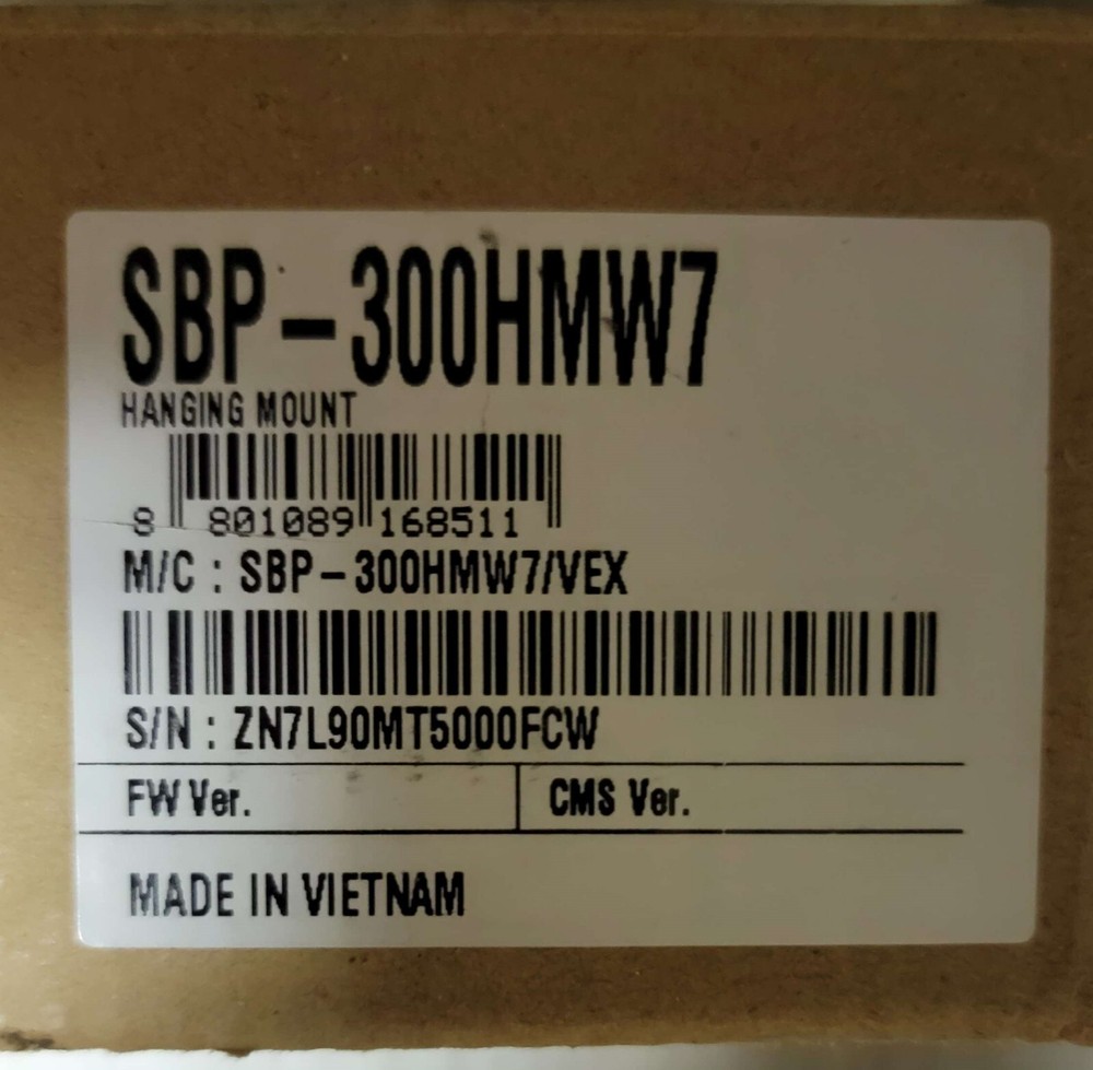 Hanwha Techwin SBP-300HMW7 Camera Hanging mount Cap Adapter Security Accessory