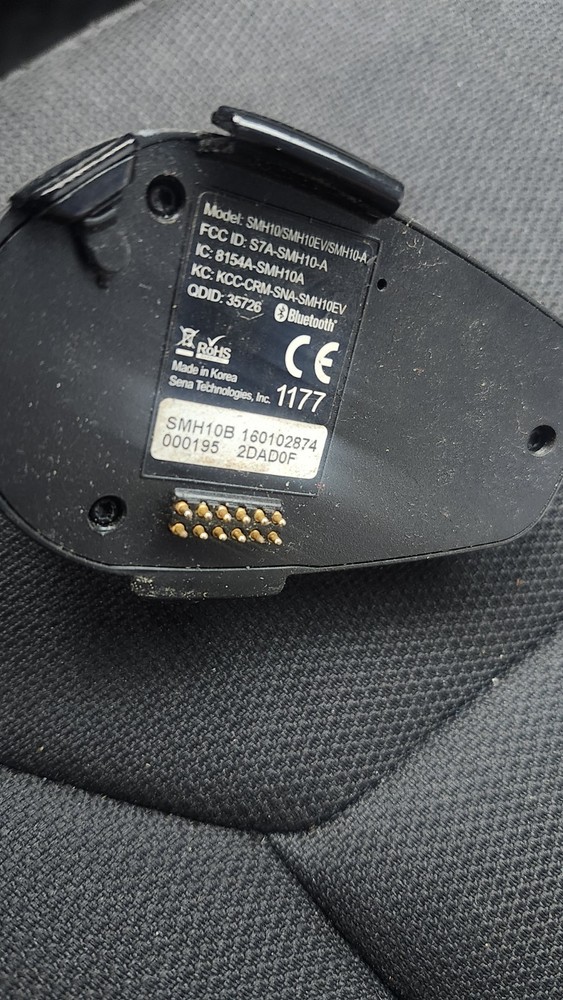 SENA SMH10 Motorcycle Bluetooth Headset Intercom - SINGLE