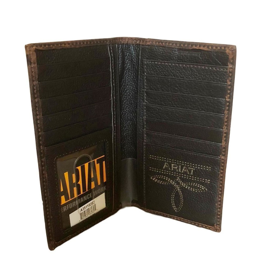 ARIAT Men's Brown Rowdy Rodeo Wallet