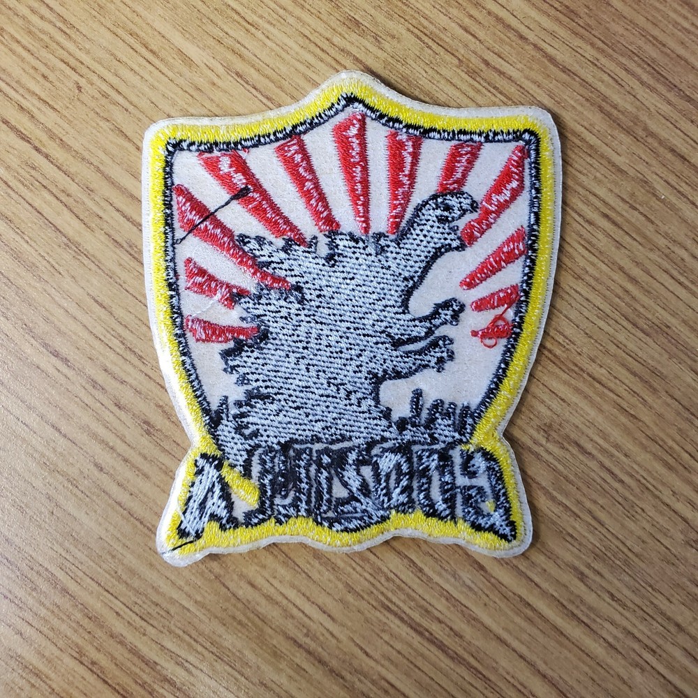 Godzilla Rising Sun Shield Patch 3 inches tall