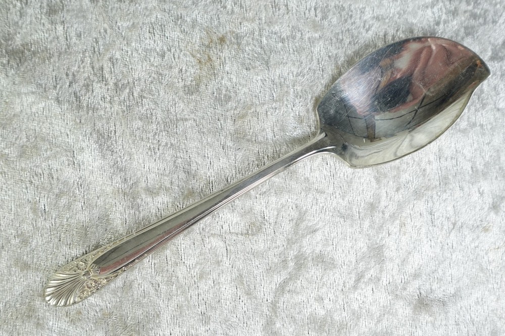 Radiance Pattern Crown Silverplate Flatware I.S. Jelly Server & Cocktail Fork