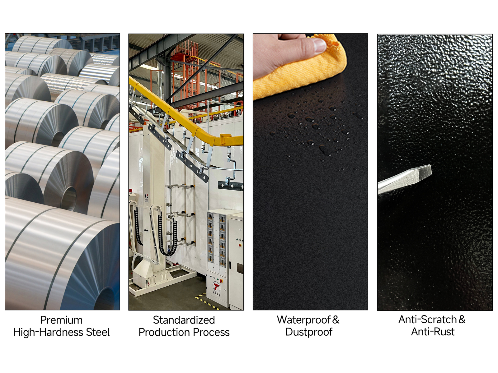 Garage Workbench Tool Storage Shelves w/Pegboard Metal Work Bench With 4 Wheels