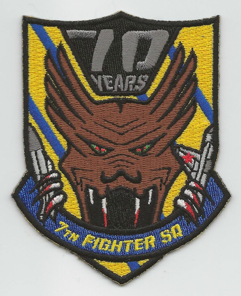 7th FIGHTER SQUADRON 70 YEARS patch