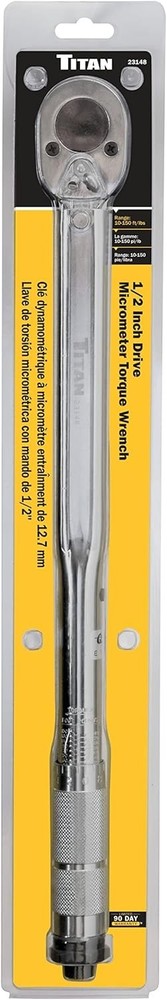 Titan Tools 23148 1/2in Drive Micrometer Torque Wrench