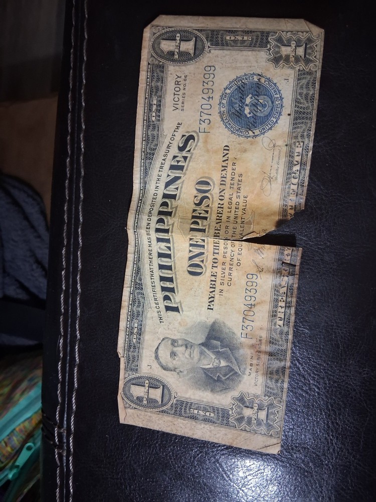 WW2 Era Philippines "Victory" Peso Currency