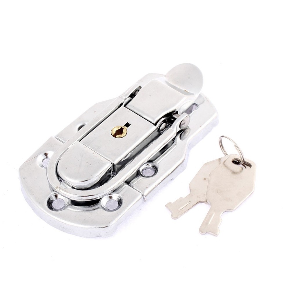Suitcase Boxes Case Locking Clasp Toggle Catch Latch w 2 Keys
