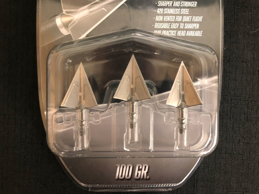 G5 Montec M3 Solid Standard 3 Pack 100 Grain Broadheads BRAND NEW