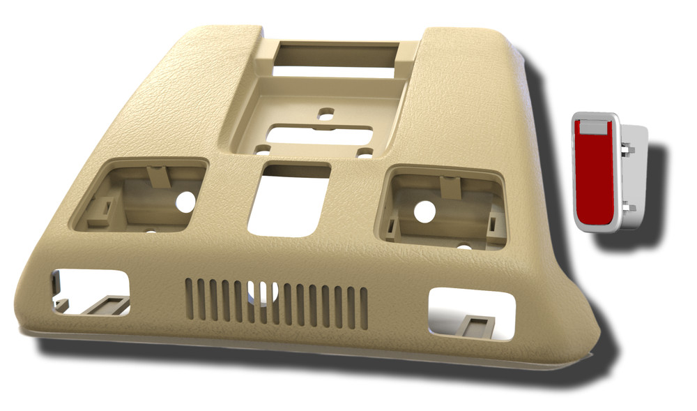 Domelight Replacements - MB R129 - with SOS Button - Tan