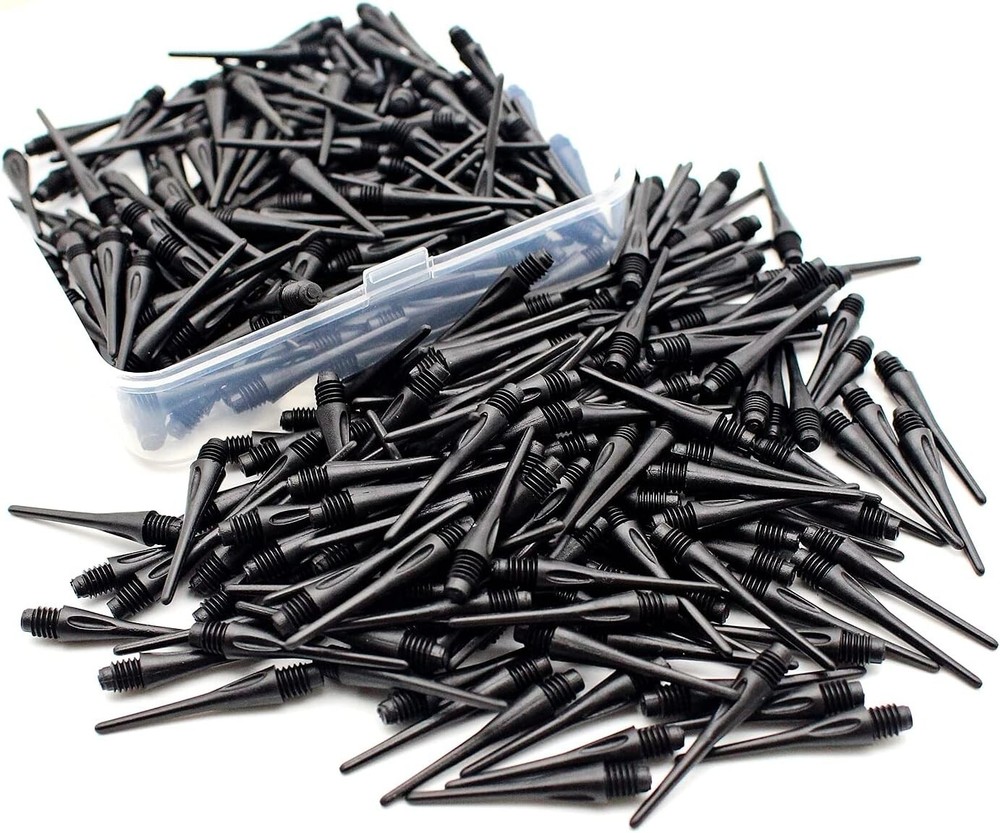 High-Quality 300 Pack Soft Dart Tips - 2BA Compatible for Easy Replacement