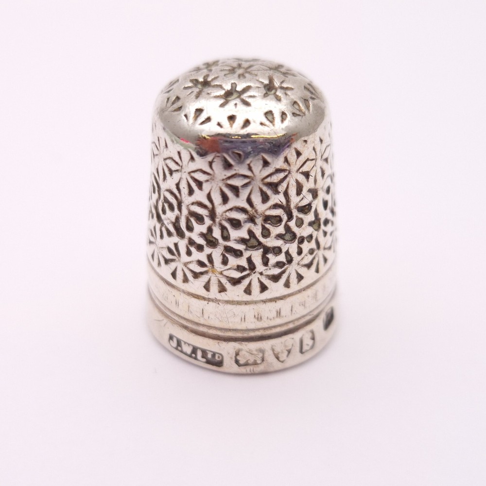 Antique 1920s Sterling Silver Thimble