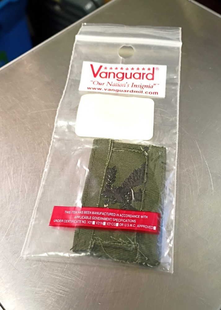 Vanguard US Navy Captain Embroidered Cap Device - Subdued