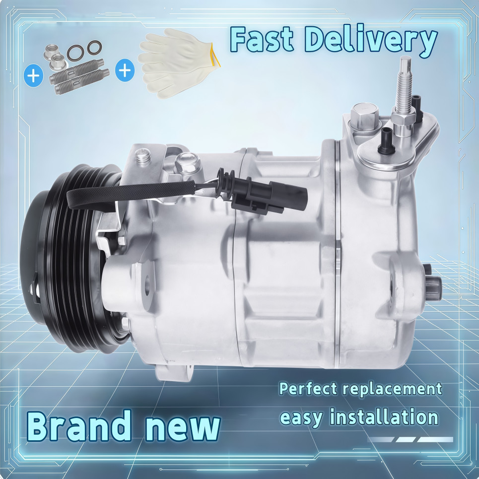 New A/C AC Compressor For 2014-2018 Chevy Silverado 1500 (4.3L / 5.3L / 6.2L)