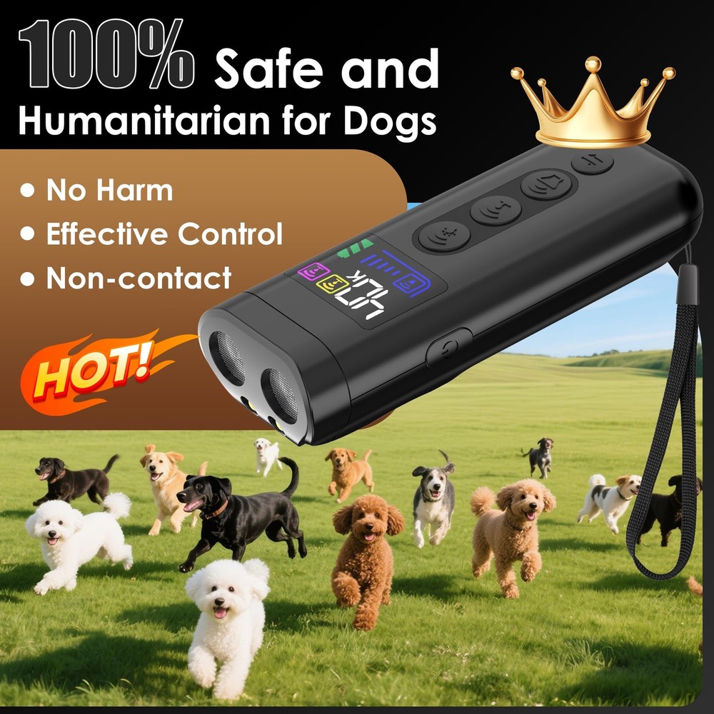 Dog Bark Deterrent Device, 65 FT Range,3X Ultrasonic Bark Deterrent Device & ...