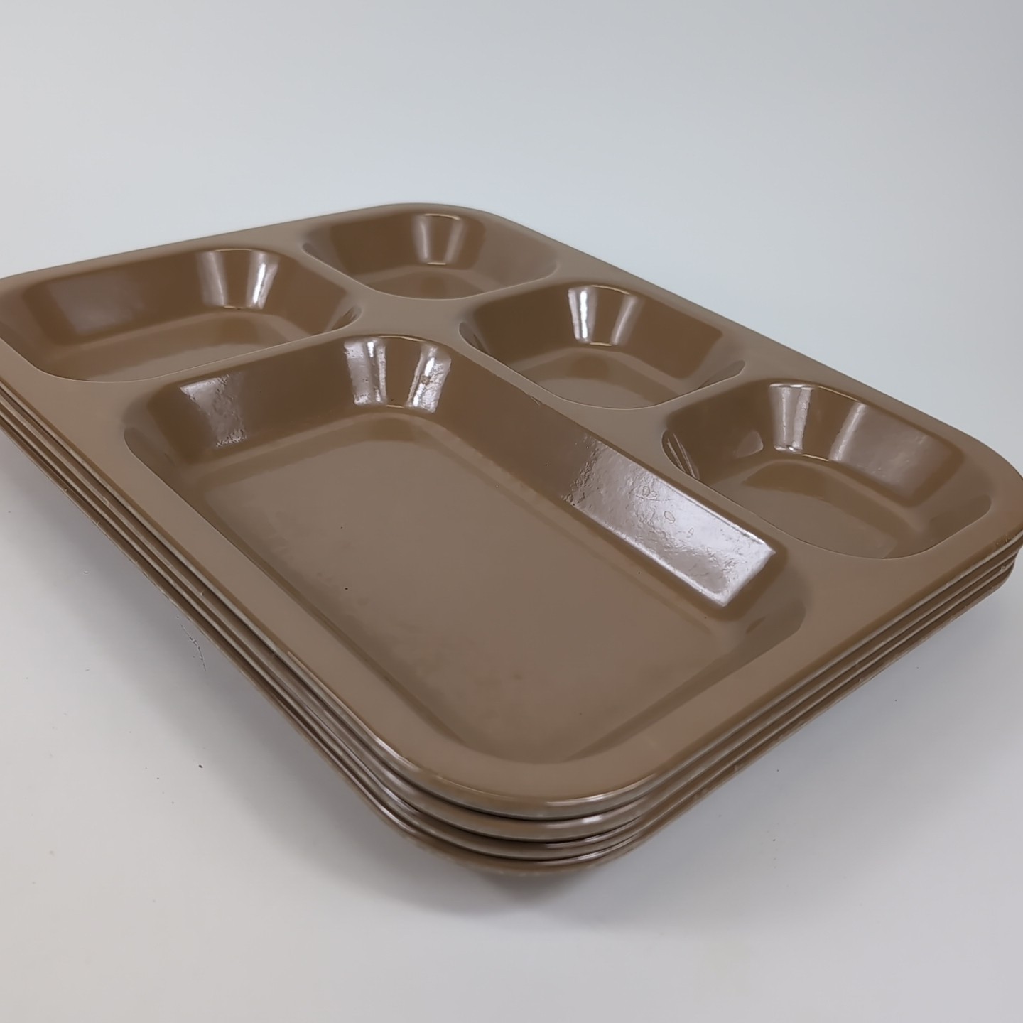 VTG Lot 4 KENRO Melamine Military Army Cafeteria Mess Hall Chow Camp Trays USA