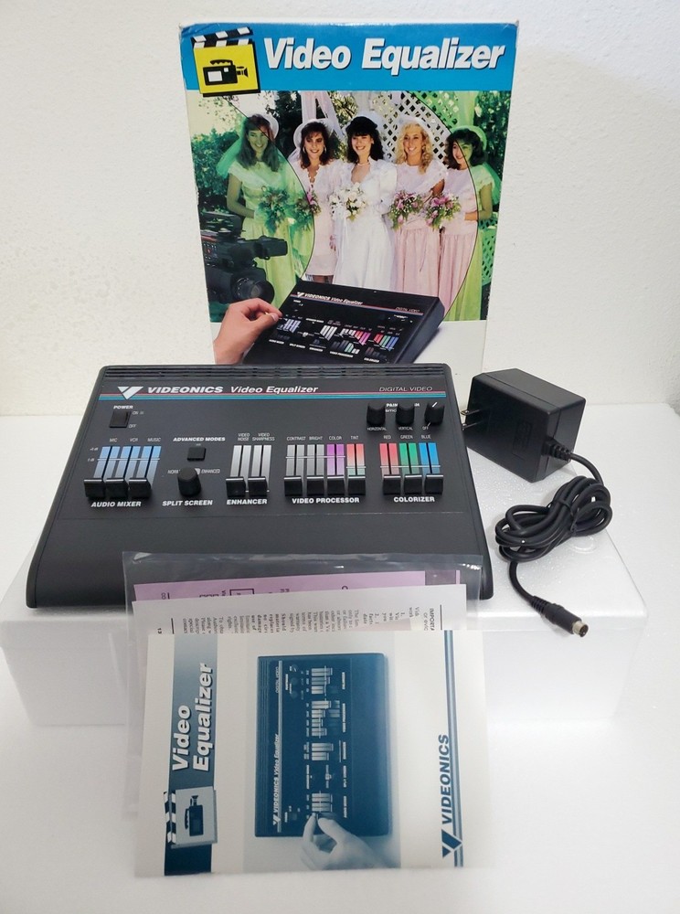Videonics Video Equalizer Model VE-1 Processor Colorizer & Audio Mixer S-Video