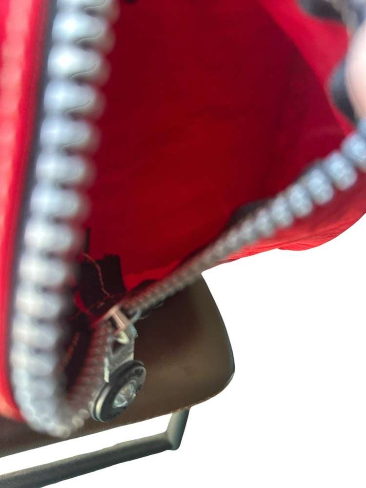 VTG 90’s Kipling Red Nylon Backpack Large Flap Buckle Drawstring Padded Back