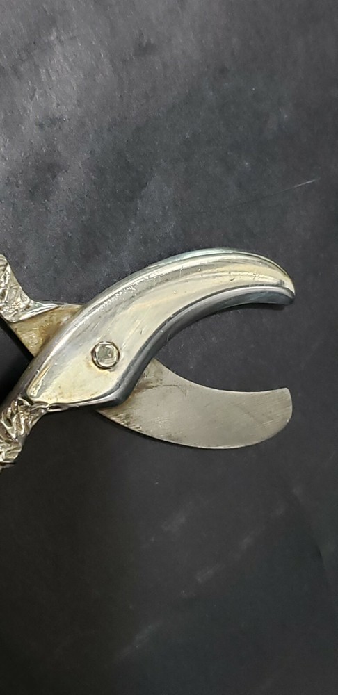 Antique 830 Silver Grape Shears Scissors, 73.4 Gram