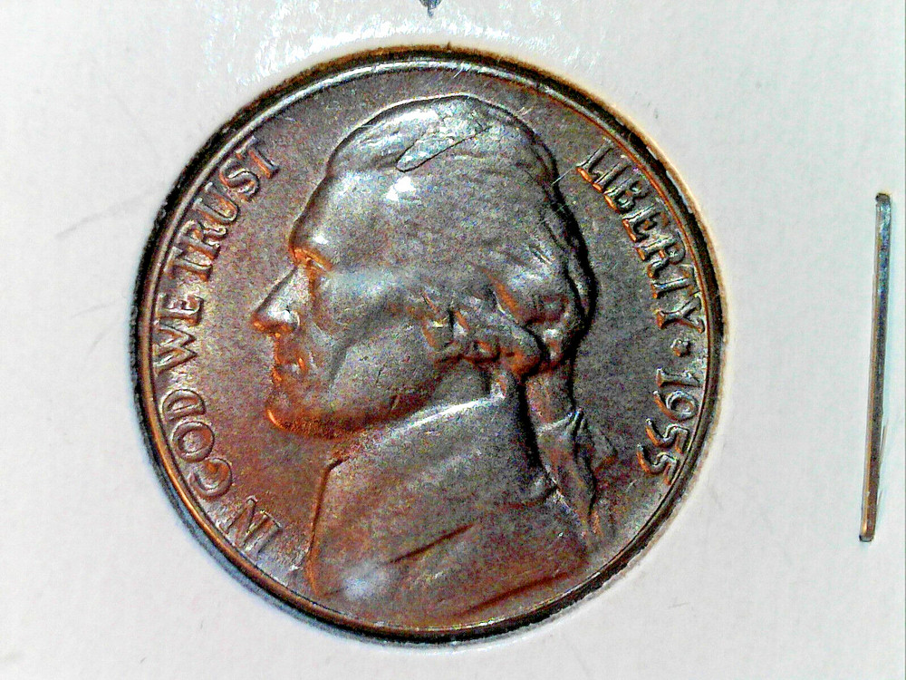 1955 jefferson nickel