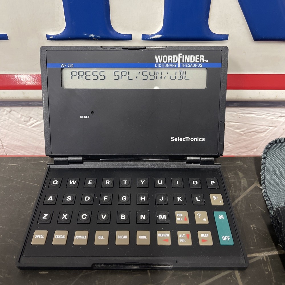 Word Finder Dictionary Thesaurus WF-220 Selectronics Definitions Spelling TESTED