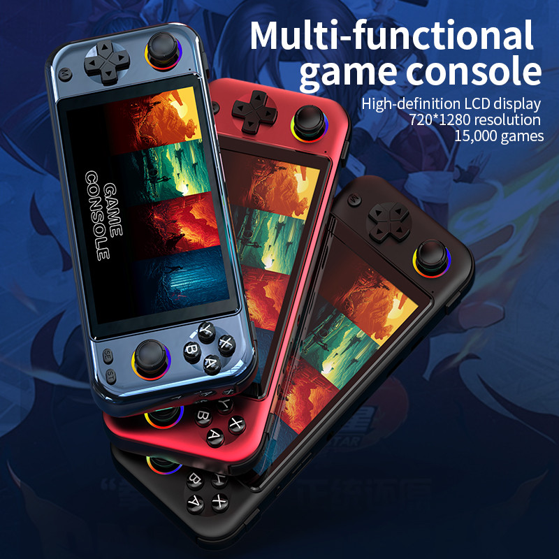 R900 Retro Handheld Video Game Console  5 Inch IPS Screen Handheld Game Console