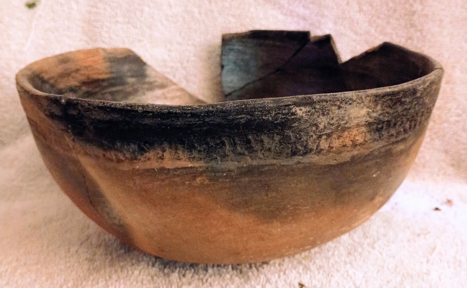 Great Antique Ancestral Pueblo Onion Skin Bowl