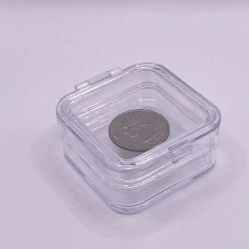 20 Pack, Denture False Teeth Membrane Case Container Hinged Display Box Jewelry