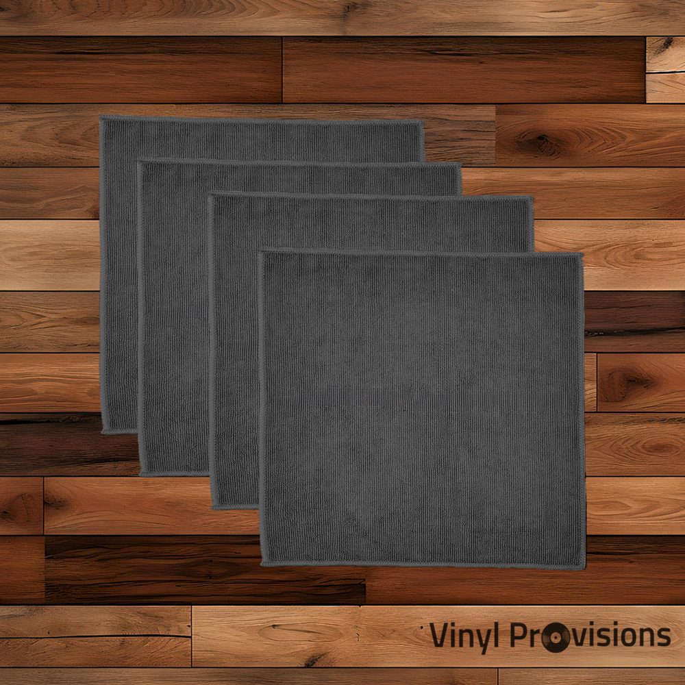 Microfiber Vinyl Record Cleaning Towels - 4 Pack