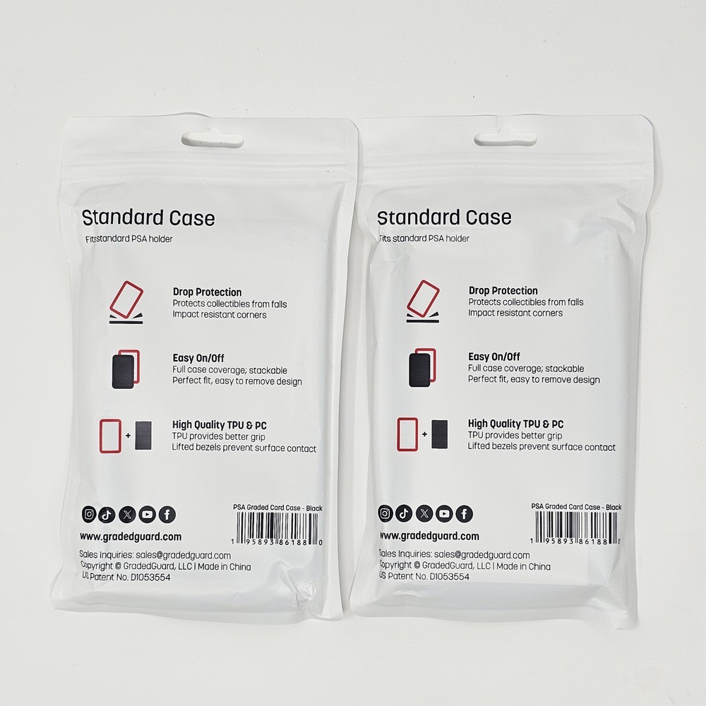 (2) Black GradedGuard PSA Graded Card Case Guard Protector Stackable