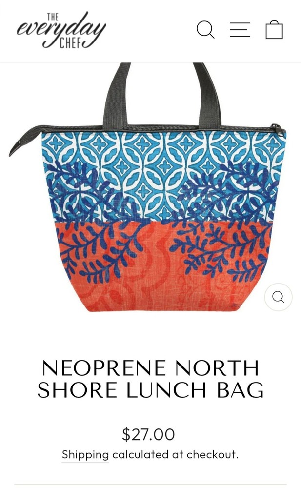 The Everyday Chef Neoprene Lunch Tote