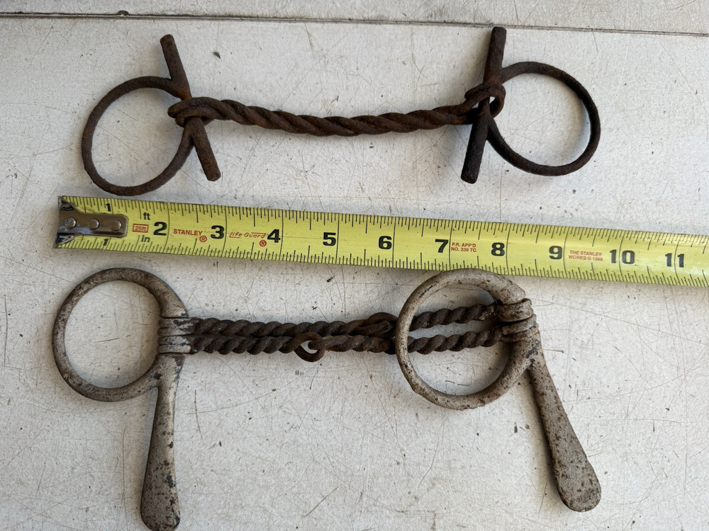 Equine Horse Chains/ bits / rusty