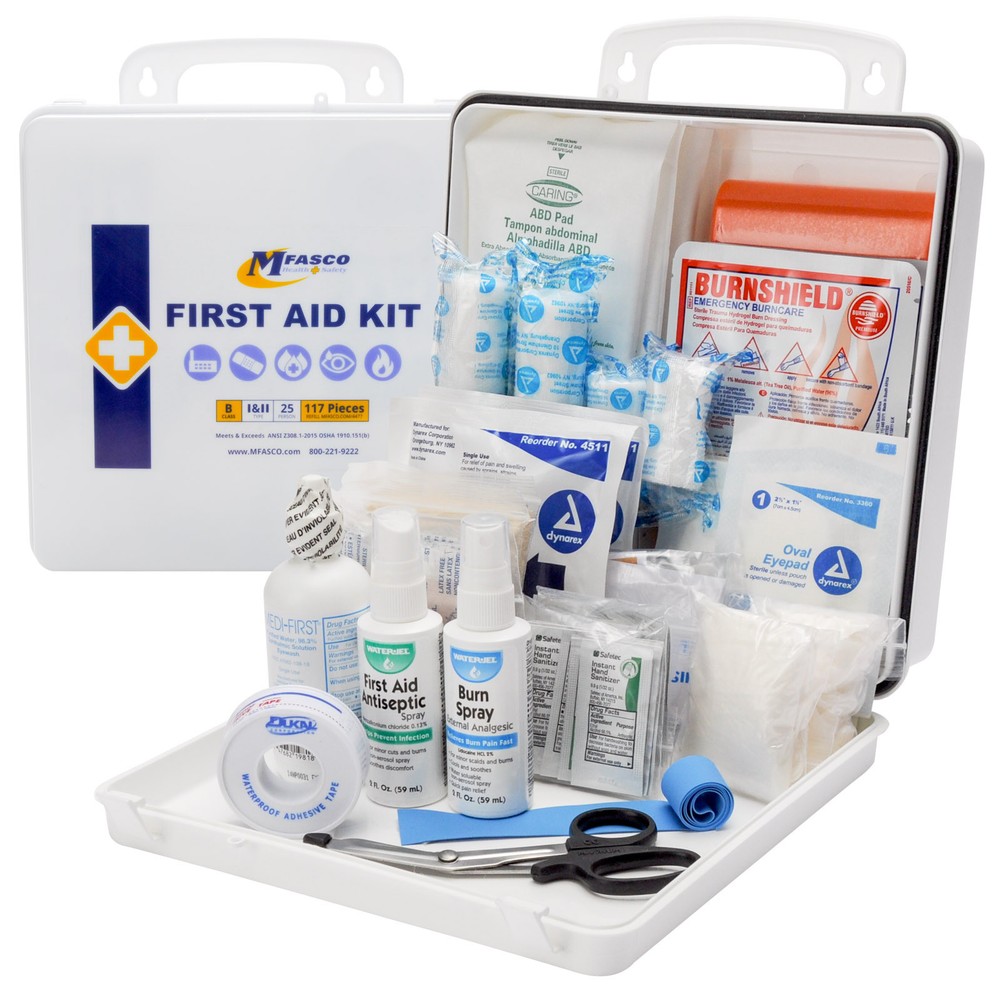 First Aid Kit OSHA Class B Plastic Box