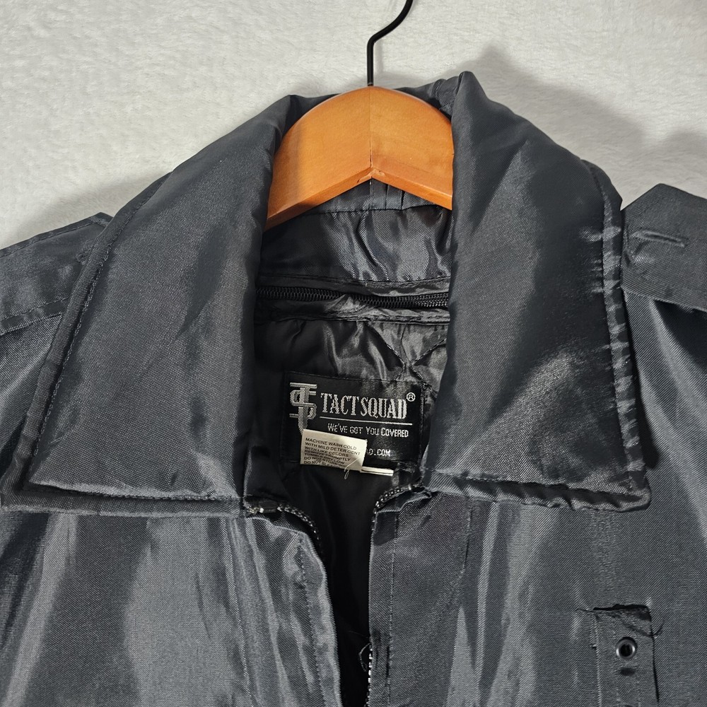 TACT SQUAD Classic Duty Jacket With Removable Liner Size Medium Black