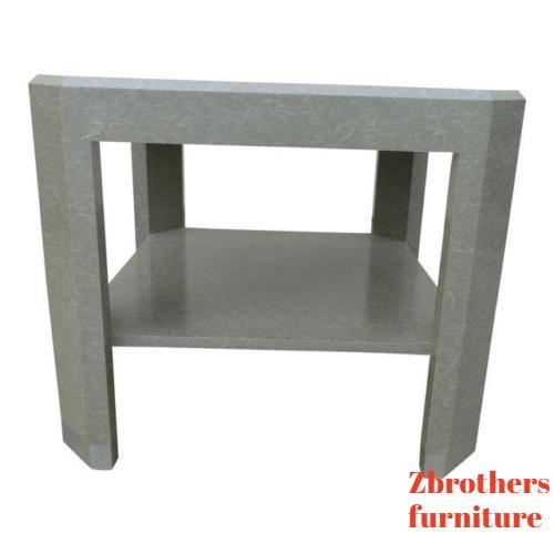 mid century style  cube lamp end table night stand