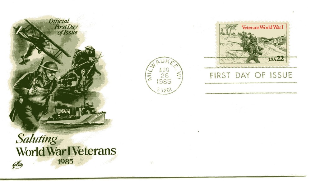 2154 World War I ArtCraft FDC