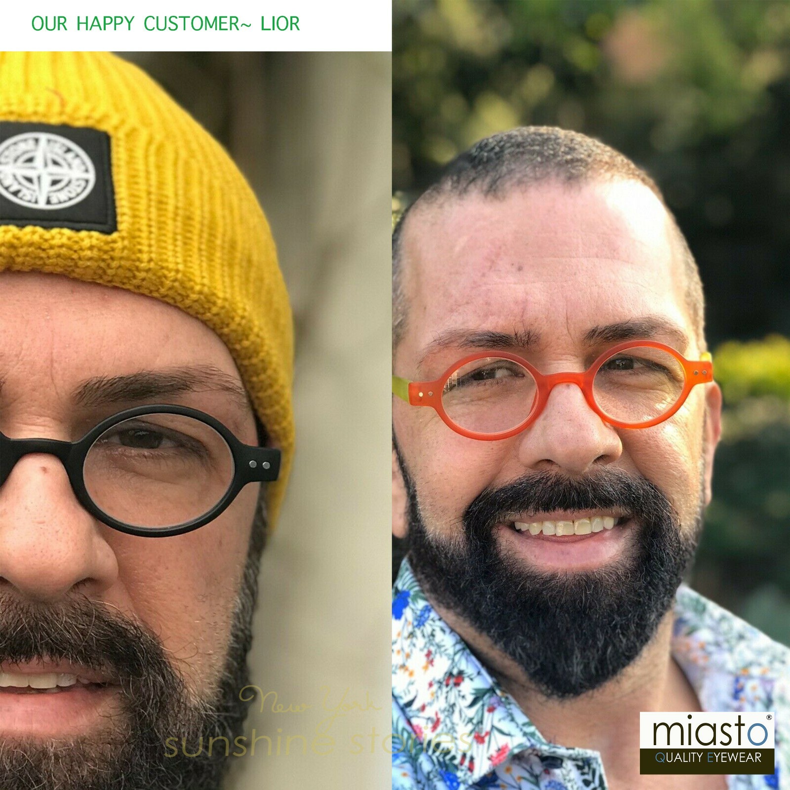 MIASTO "CIAO ITALY" SMALL RETRO ROUND OAVL BOHO READERS READING GLASSES SPECS