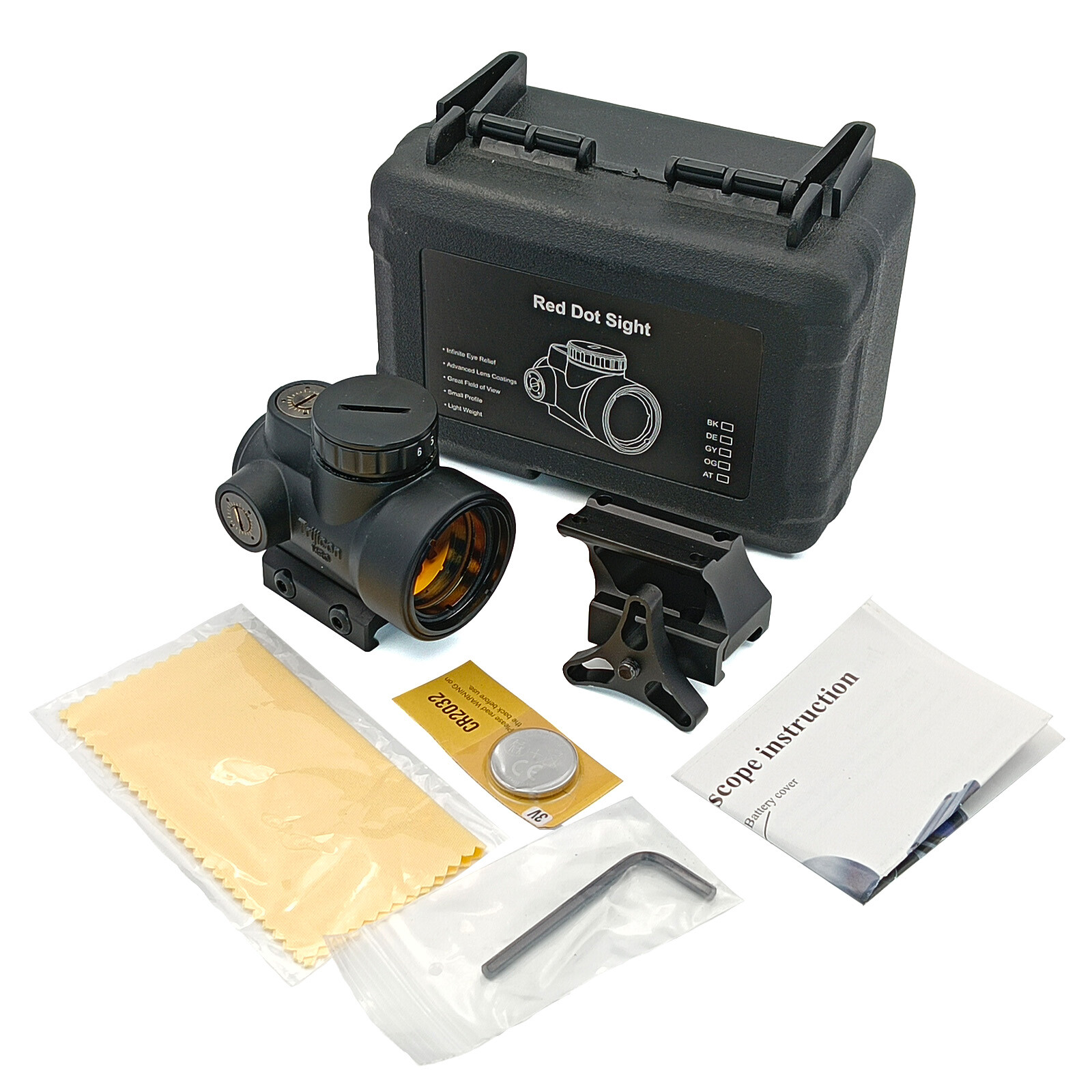 Trijicn 1x25mm MRO 2.0 MOA Adjustable Red Dot Sight