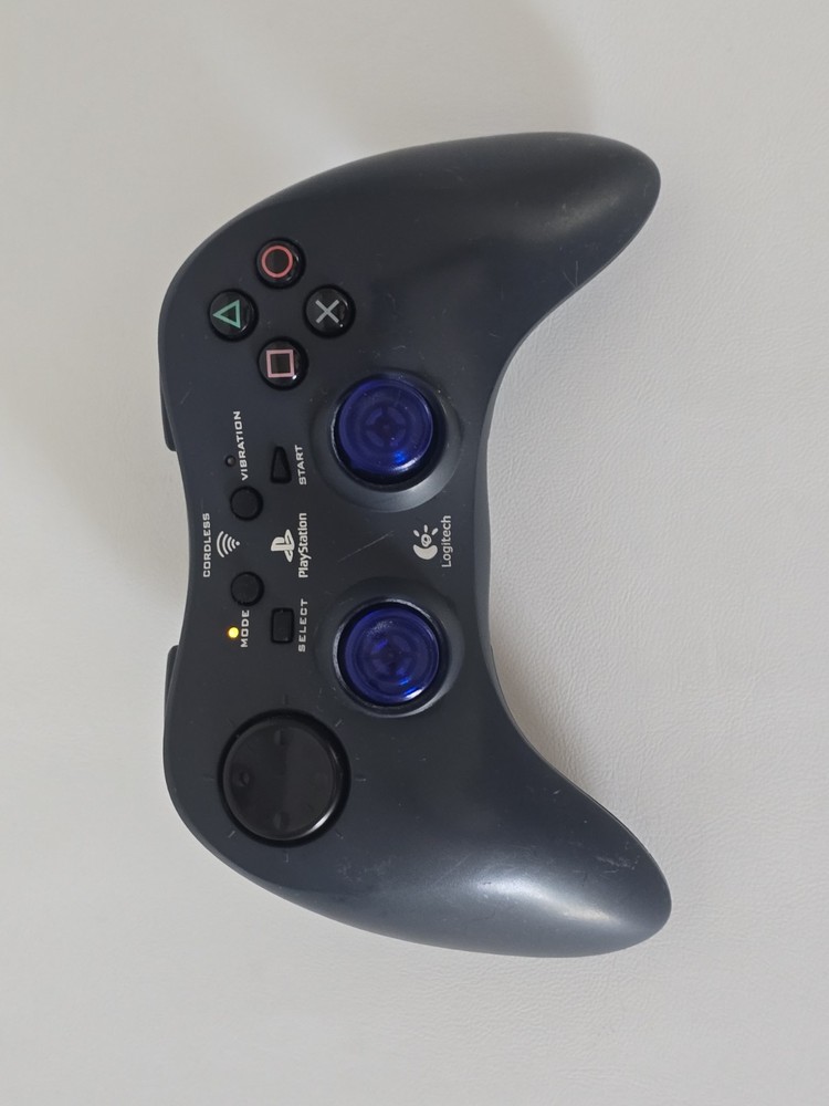 Logitech Cordless Controller for Playstation 2 Operates Wireless  Up To 20 Ft.