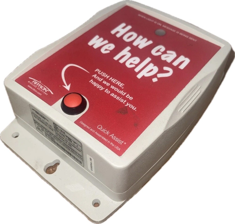 RITRON RQA-151 Wireless Call Button Box - How Can We Help? VHF - USED