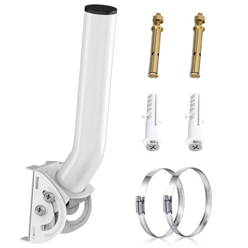 Universal Antenna Mount, 12" Adjustable J Pole Mounting with Weather Proof