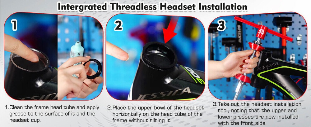 Headset Bottom Bracket BB Frame Install Remove Tool Bicycle Bearing Press Tool