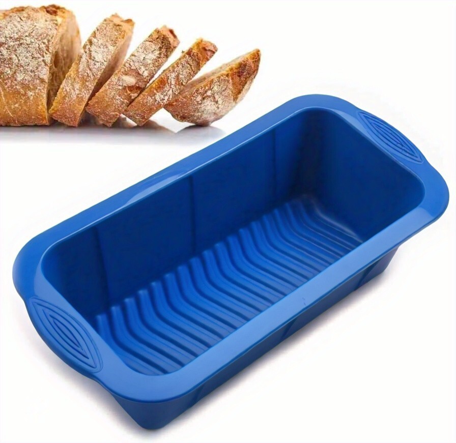Silicone Bread Loaf Pan, 2 PCS Rectangular Non-Stick Baking Mold Pans for Oven,