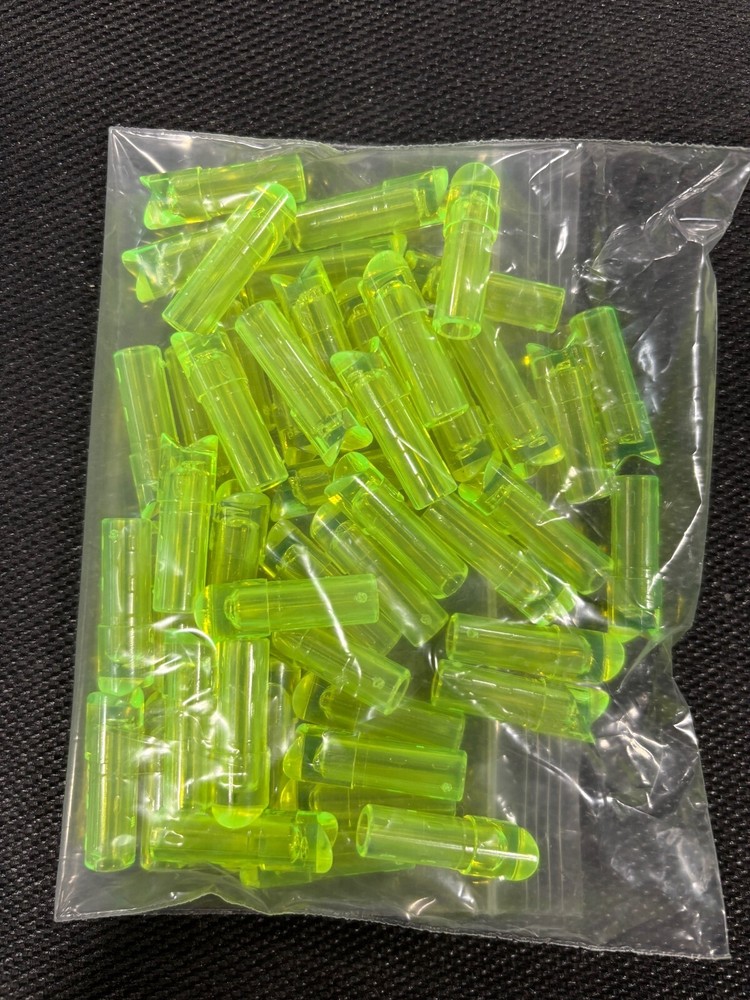 Four Dozen Crescent Half Moon Crossbow Nocks Green